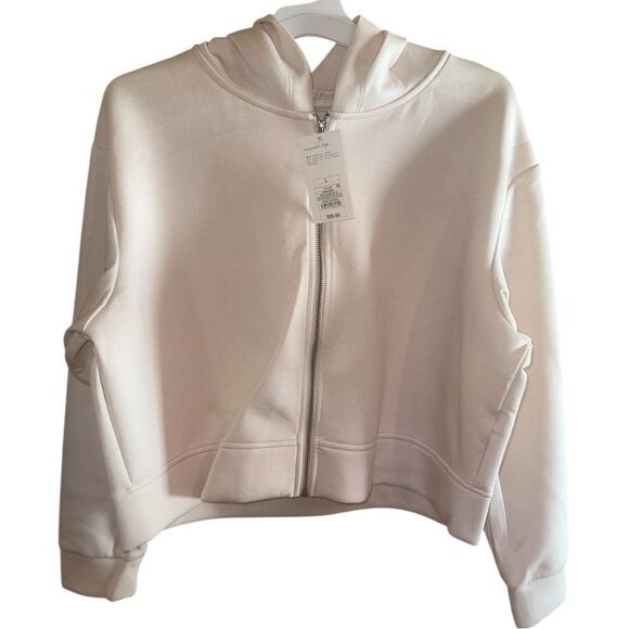 NWTs A New Day Zip Up Hoodie Sweatshirt in Sand Size Large - Picture 1 of 5